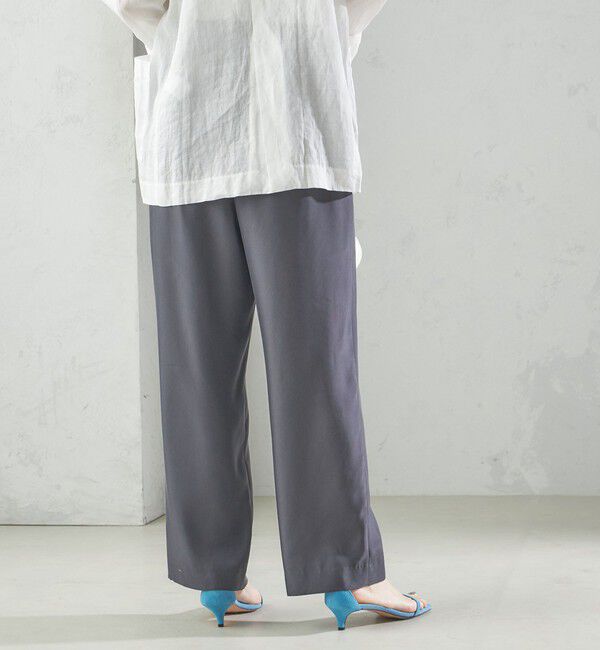 SHIPS for women「〈手洗い可能〉キュプラ混 ツイル ポケット パンツ」|その他|