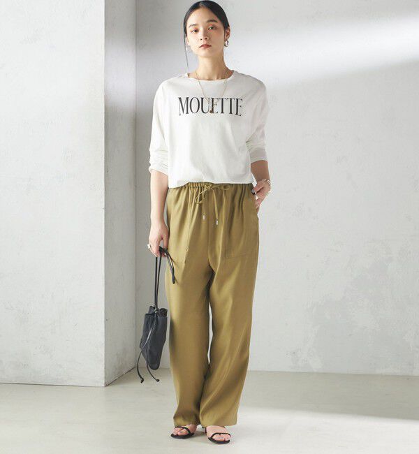 SHIPS for women「〈手洗い可能〉キュプラ混 ツイル ポケット パンツ」|その他|