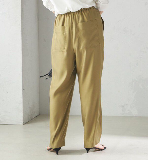 SHIPS for women「〈手洗い可能〉キュプラ混 ツイル ポケット パンツ」|その他|