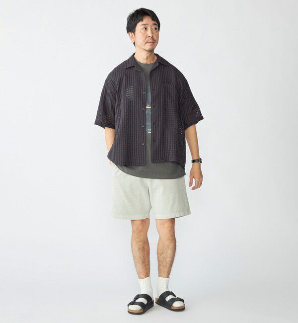 SHIPS「BENCH MARKING SHIRTS: シアー ドビー ショートスリーブ シャツ」|シャツ・ブラウス|