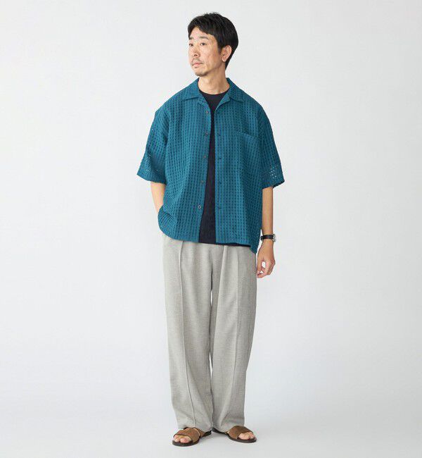 SHIPS「BENCH MARKING SHIRTS: シアー ドビー ショートスリーブ シャツ」|シャツ・ブラウス|