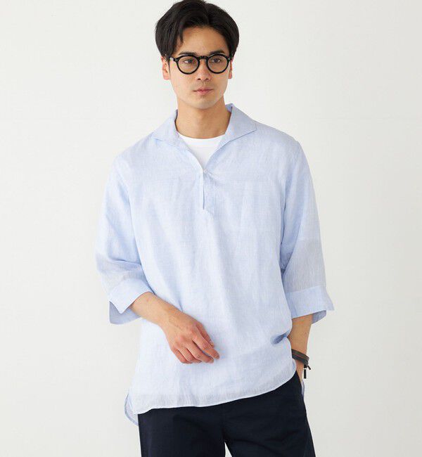 SHIPS Colors 「SHIPS Colors:リネン カプリ シャツ◇」|シャツ・ブラウス|