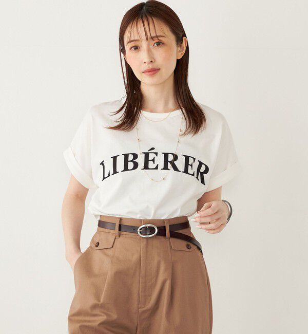 SHIPS Colors 「SHIPS Colors:〈接触冷感・UVカット〉ビッグロゴ ドルマン Tシャツ◇」|Tシャツ・カットソー|