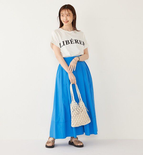 SHIPS Colors 「SHIPS Colors:〈接触冷感・UVカット〉ビッグロゴ ドルマン Tシャツ◇」|Tシャツ・カットソー|