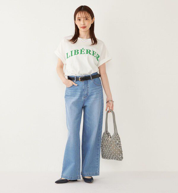 SHIPS Colors 「SHIPS Colors:〈接触冷感・UVカット〉ビッグロゴ ドルマン Tシャツ◇」|Tシャツ・カットソー|