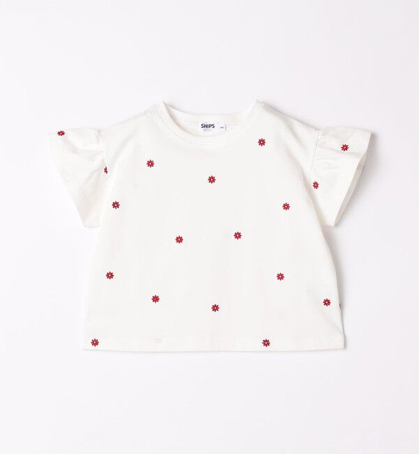 SHIPS Colors 「SHIPS Colors:80～130cm / リンク フラワー エンブロイダリー カットソー◇」|Tシャツ・カットソー|