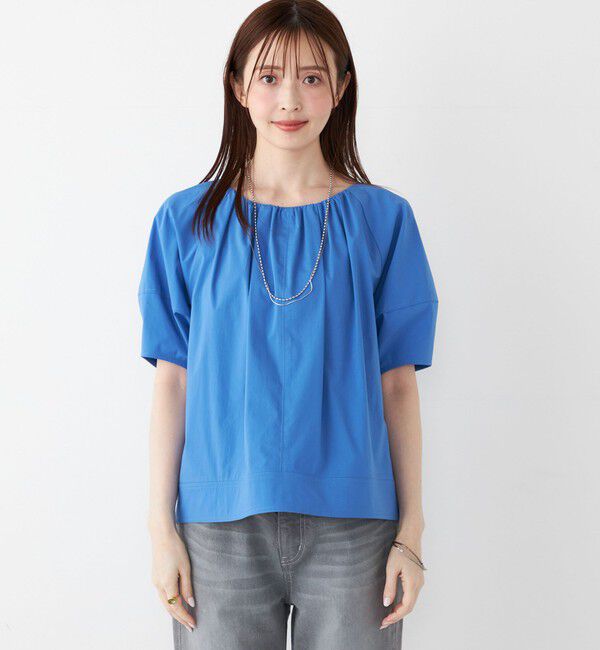 SHIPS Colors 「SHIPS Colors:〈手洗い可能〉コットンナイロン バルーンスリーブ ブラウス◇」|シャツ・ブラウス|