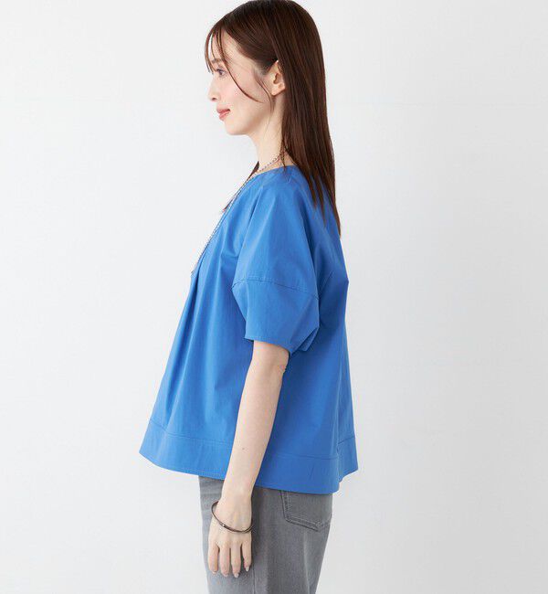 SHIPS Colors 「SHIPS Colors:〈手洗い可能〉コットンナイロン バルーンスリーブ ブラウス◇」|シャツ・ブラウス|