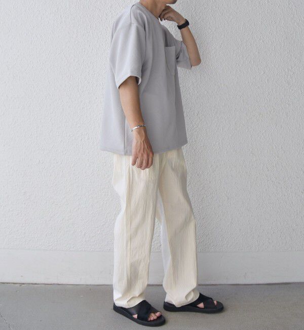 SHIPS any「SHIPS any: 〈洗濯機可能〉フクレ ジャカード リラックス ポケット Tシャツ◇」|Tシャツ・カットソー|