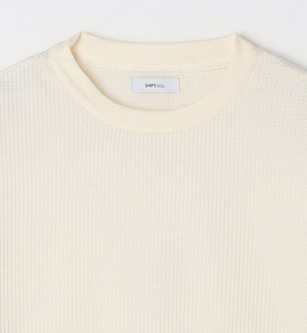 SHIPS any「SHIPS any: ワッフル リラックス クルーネック Tシャツ◇」|Tシャツ・カットソー|