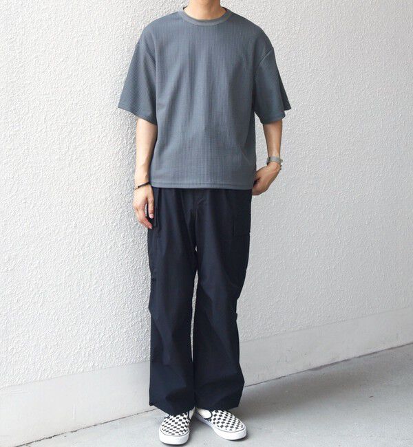 SHIPS any「SHIPS any: ワッフル リラックス クルーネック Tシャツ◇」|Tシャツ・カットソー|