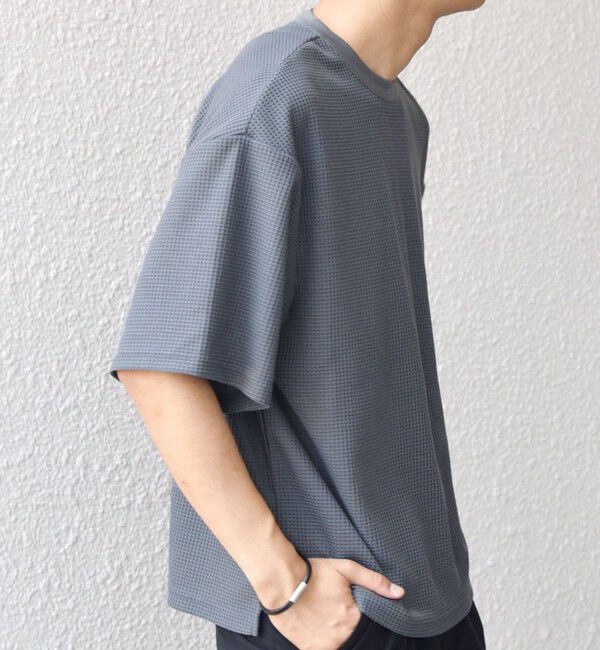SHIPS any「SHIPS any: ワッフル リラックス クルーネック Tシャツ◇」|Tシャツ・カットソー|