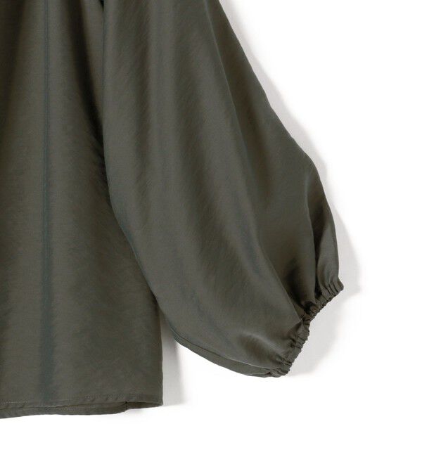 SHIPS for women「〈手洗い可能〉シアー タンブラー デザイン ギャザー ブラウス」|シャツ・ブラウス|