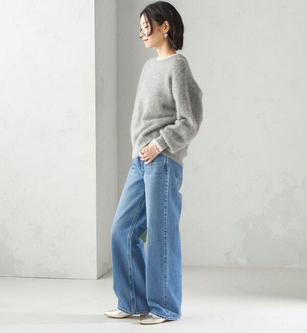 SHIPS for women「杢 フォックス カシミヤ クルーネック ニット プルオーバー」|ニット・セーター|