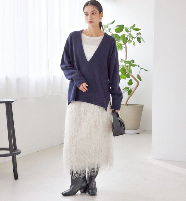 SHIPS for women「〈手洗い可能〉フリンジ スカート」|スカート|