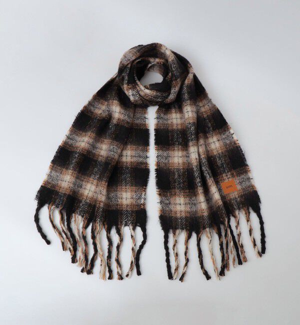 SHIPS「【WEB限定】SHIPS: オンブレチェック ボリューム マフラー」|マフラー|