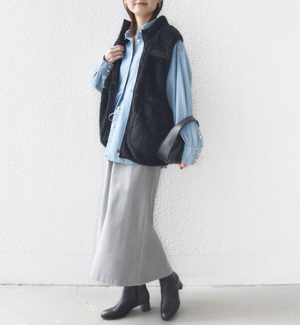 SHIPS for women「〈手洗い可能〉両面起毛 ドロスト スカート」|スカート|