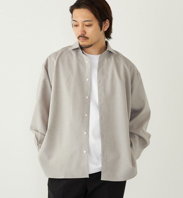 SHIPS Colors 「SHIPS Colors:〈洗濯機可能〉ウールライク リラックスフィット シャツ」|シャツ・ブラウス|