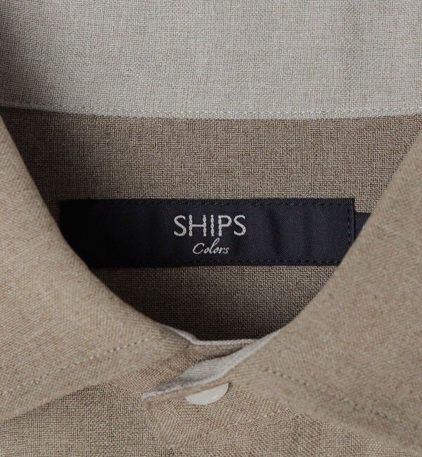 SHIPS Colors 「SHIPS Colors:〈洗濯機可能〉ウールライク リラックスフィット シャツ」|シャツ・ブラウス|