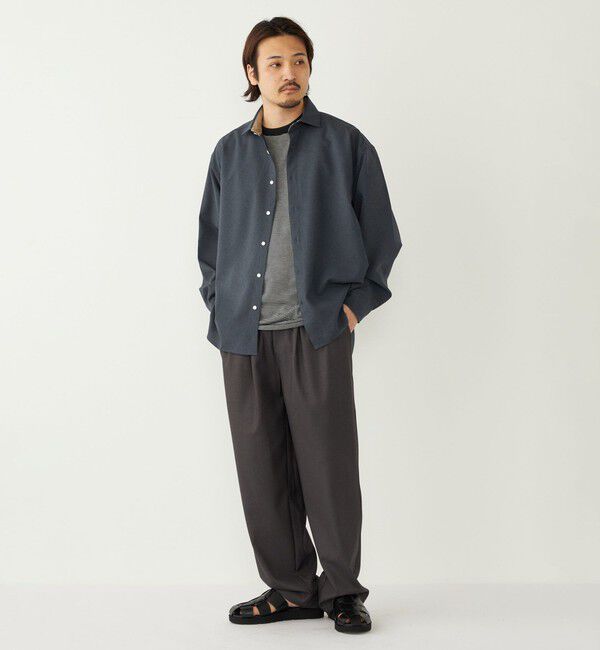 SHIPS Colors 「SHIPS Colors:〈洗濯機可能〉ウールライク リラックスフィット シャツ」|シャツ・ブラウス|