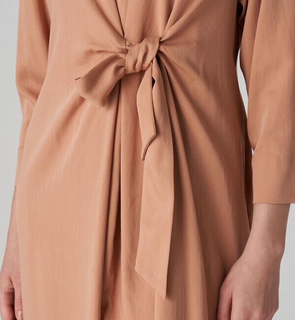 Ballsey「セルロースモールスキン フロントリボンワンピース」|ワンピース|