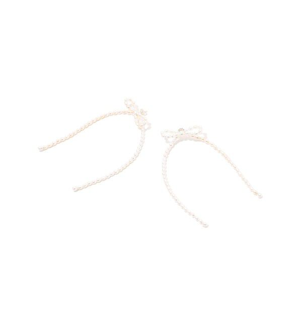 TOMORROWLAND GOODS「Kara Yoo MARGOT リボンパールピアス」|ピアス|