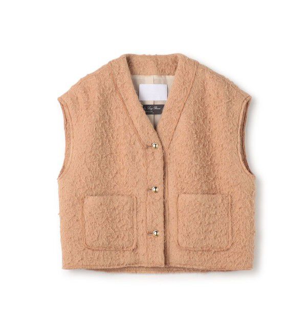 Ballsey「Flora ショートジレ」|ベスト・ジレ|43 ベージュ