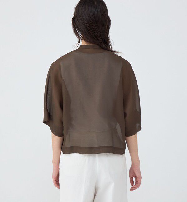 TOMORROWLAND collection「【一部WEB先行予約】シアーオーガンジー シースルーブラウス」|シャツ・ブラウス|