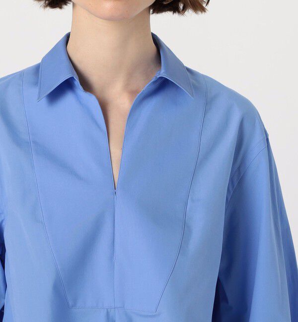 MACPHEE「コットンブロード スキッパーシャツ」|シャツ・ブラウス|