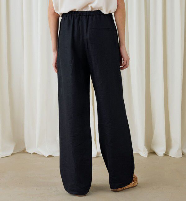 DES PRES「ツイルリネン　セミワイドイージーパンツ」|チノ|