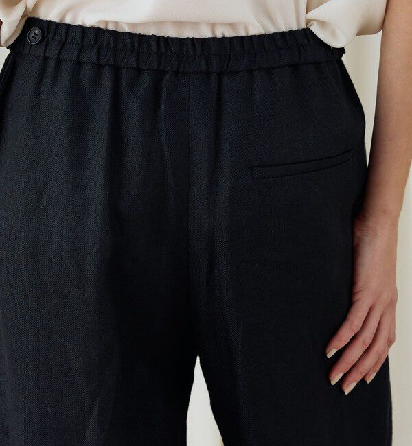 DES PRES「ツイルリネン　セミワイドイージーパンツ」|チノ|