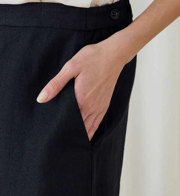 DES PRES「ツイルリネン　セミワイドイージーパンツ」|チノ|