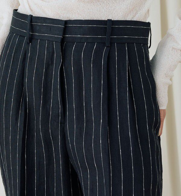 DES PRES「ヘンプツイルストライプワイドパンツ」|その他|