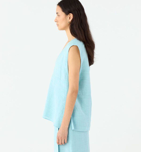 MACPHEE「ラミー Vネックトップス」|シャツ・ブラウス|