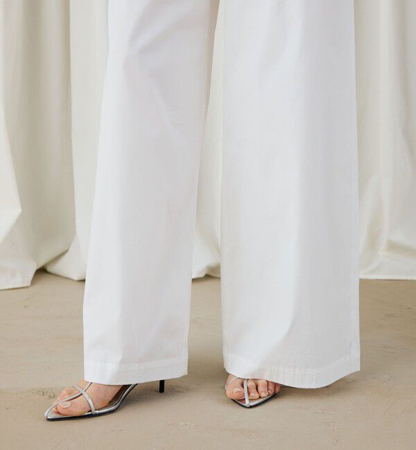 DES PRES「コットンストレッチポプリン　2タックワイドパンツ」|その他|