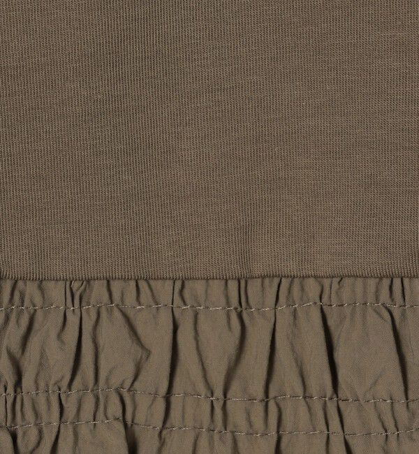 MACPHEE「コットンバックサテンコンビ バルーンTシャツ」|Tシャツ・カットソー|