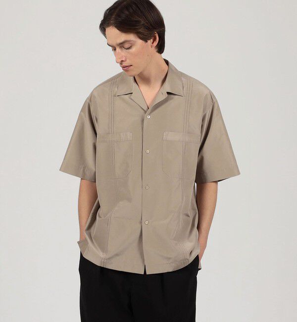 TOMORROWLAND MENS「コットンシルク オープンカラー ダブルポケット ハーフスリーブシャツ」|シャツ・ブラウス|