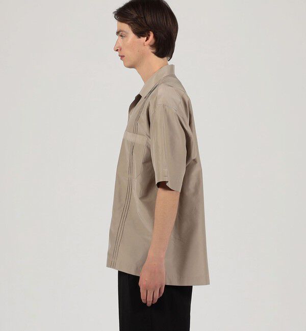 TOMORROWLAND MENS「コットンシルク オープンカラー ダブルポケット ハーフスリーブシャツ」|シャツ・ブラウス|