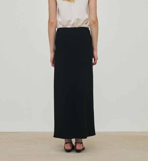 DES PRES「ライトダブルクロス エラスティックストレートスカート」|タイト|