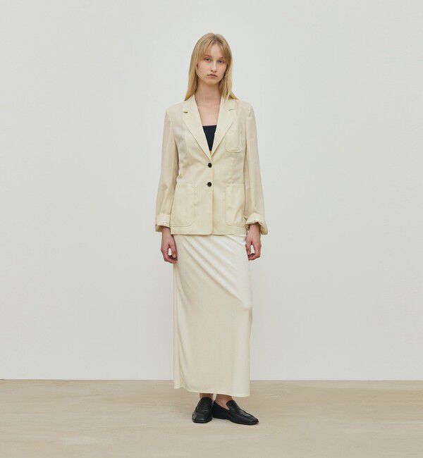 DES PRES「 ブライトベロア タイトマキシスカート」|タイト|