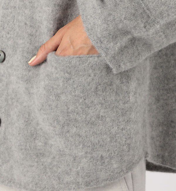 GALERIE VIE「ベビーアルパカボイルド シャツカーディガン」|カーディガン|