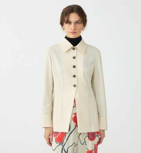 Ballsey「ハイツイストビエラ ステンカラーシャツジャケット」|シャツ・ブラウス|