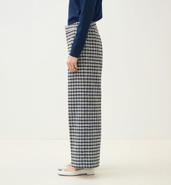 TOMORROWLAND collection「クロレギンガムチェック ワイドストレートパンツ」|その他|