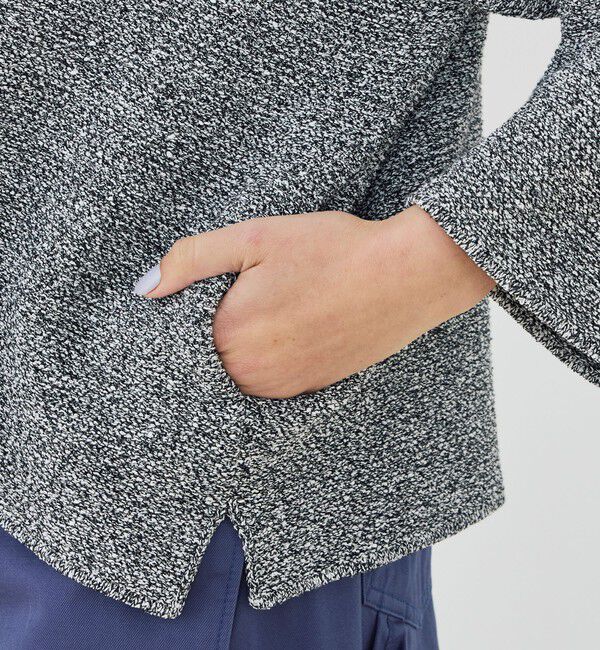 GALERIE VIE「スプリングツイード ノーカラーブルゾン」|ブルゾン・スタジャン|