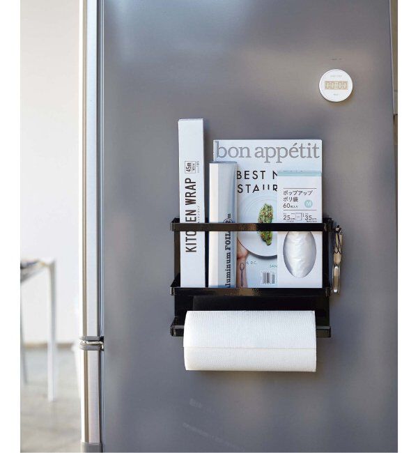 journal standard Furniture「《WEB限定予約》【tower/タワー】マグネットキッチンペーパー&ラップホルダー」|食器・キッチングッズ|