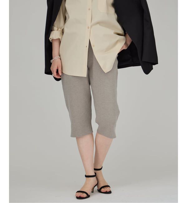 VERMEIL par iena「コットンカシミヤ 接結ハーフパンツ」|その他|グレーB