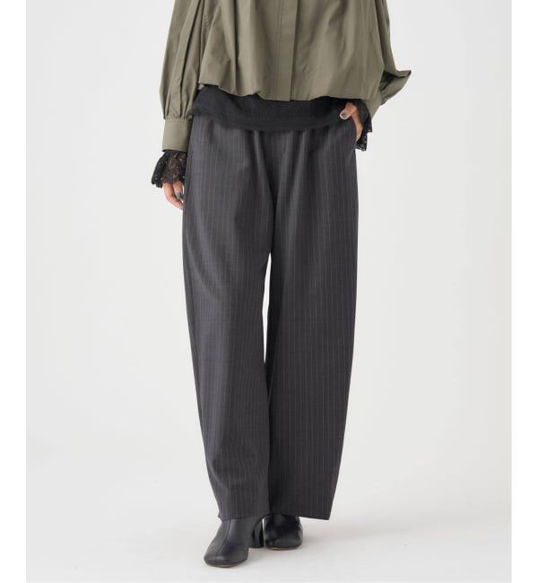 IENA「《追加》ウォッシャブルセミコクーンパンツ」|その他|グレー