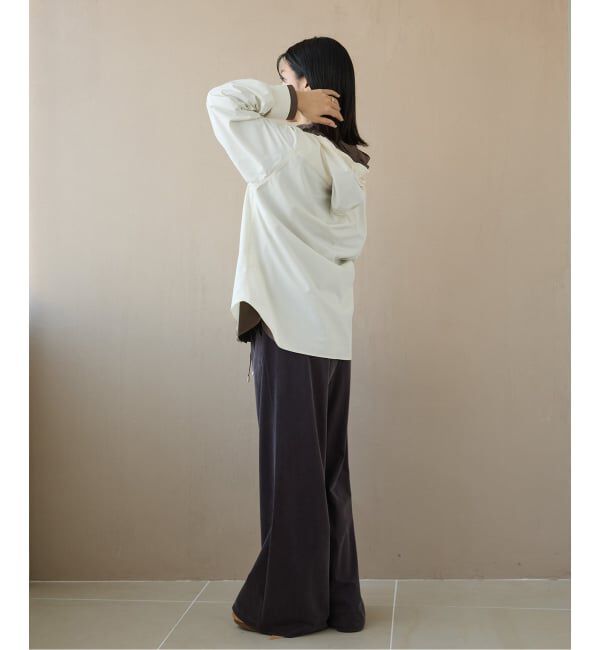 IENA LA BOUCLE「IENA LA BOUCLE ライトタフタフーテッドシャツ」|シャツ・ブラウス|