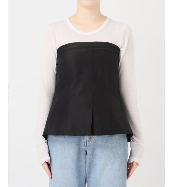 IENA「MA/RE/マレ ビスチェ STIFF SILK POLYFAILL」|シャツ・ブラウス|