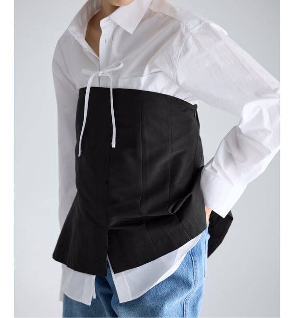 IENA「MA/RE/マレ ビスチェ STIFF SILK POLYFAILL」|シャツ・ブラウス|